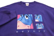 画像3: 90s USA製 Disneyディズニー Eeyoreイーヨー スウェット 紫 XL (3)