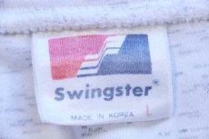 画像5: 80s Swingster Miller Genuine Draft ハイネック リブライン スウェット 杢ホワイト L (5)