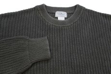 画像3: L.L.Bean 無地 ローゲージ コットンニット セーター オリーブグリーン L-T (3)