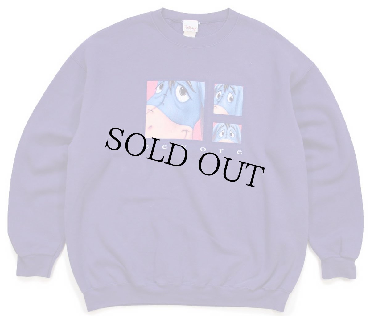 画像1: 90s USA製 Disneyディズニー Eeyoreイーヨー スウェット 紫 XL (1)