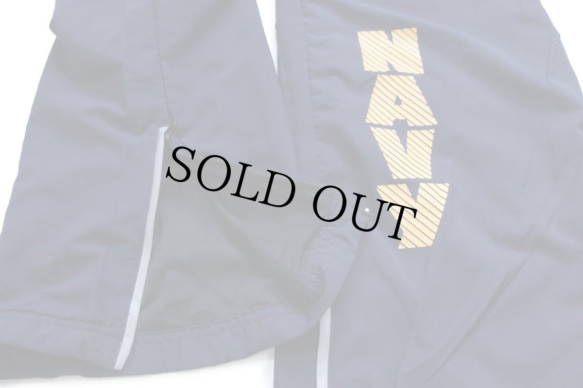 画像7: 16 米軍 U.S.NAVY RUNNING SUIT トレーニング ナイロンパンツ 紺 S/S★01 (7)
