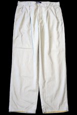 画像2: 90s USA製 ポロ ラルフローレン ツータック コットン チノパン カーキ W36 (2)