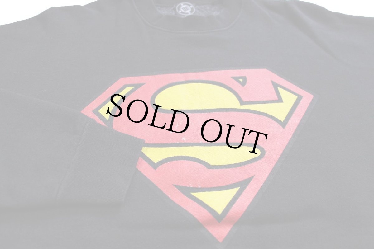 画像3: 90s USA製 DC COMICS スーパーマン ロゴ スウェット 黒 XL (3)