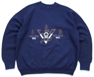 50s Eddie Leonard NAVY パッチ付き コットン スタジャン 紺
