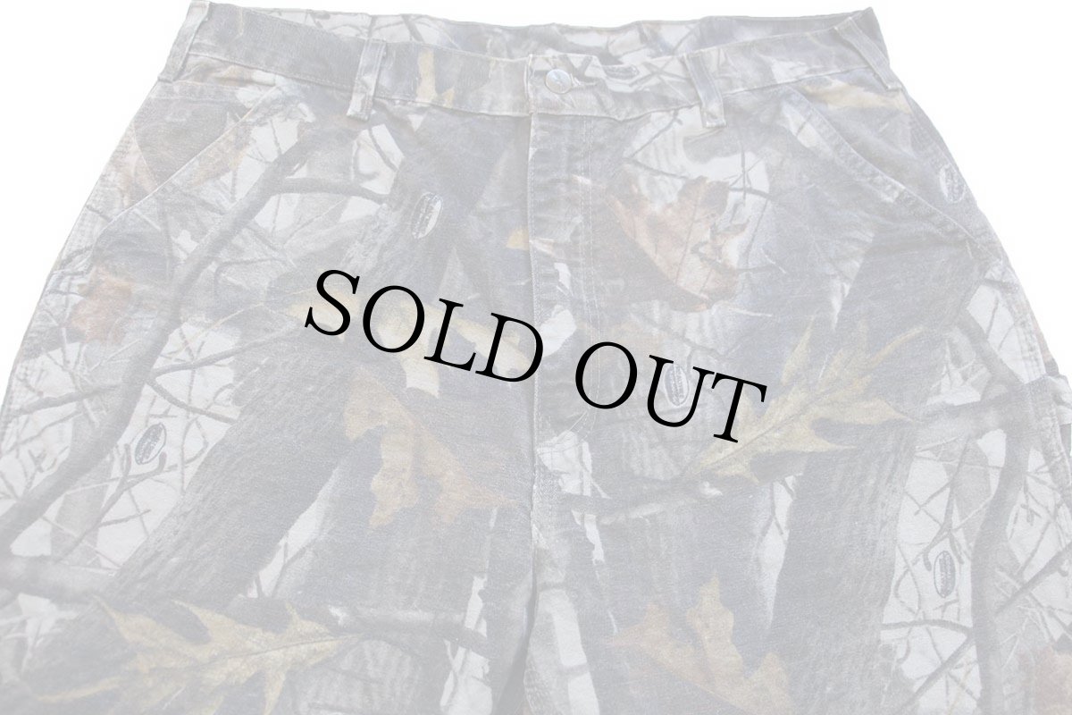 画像4: 00s メキシコ製 carharttカーハート REALTREE Hardwoods リアルツリーカモ ダック地 ペインターパンツ W38 L34 (4)