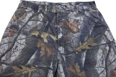 画像4: 00s メキシコ製 carharttカーハート REALTREE Hardwoods リアルツリーカモ ダック地 ペインターパンツ W38 L34 (4)
