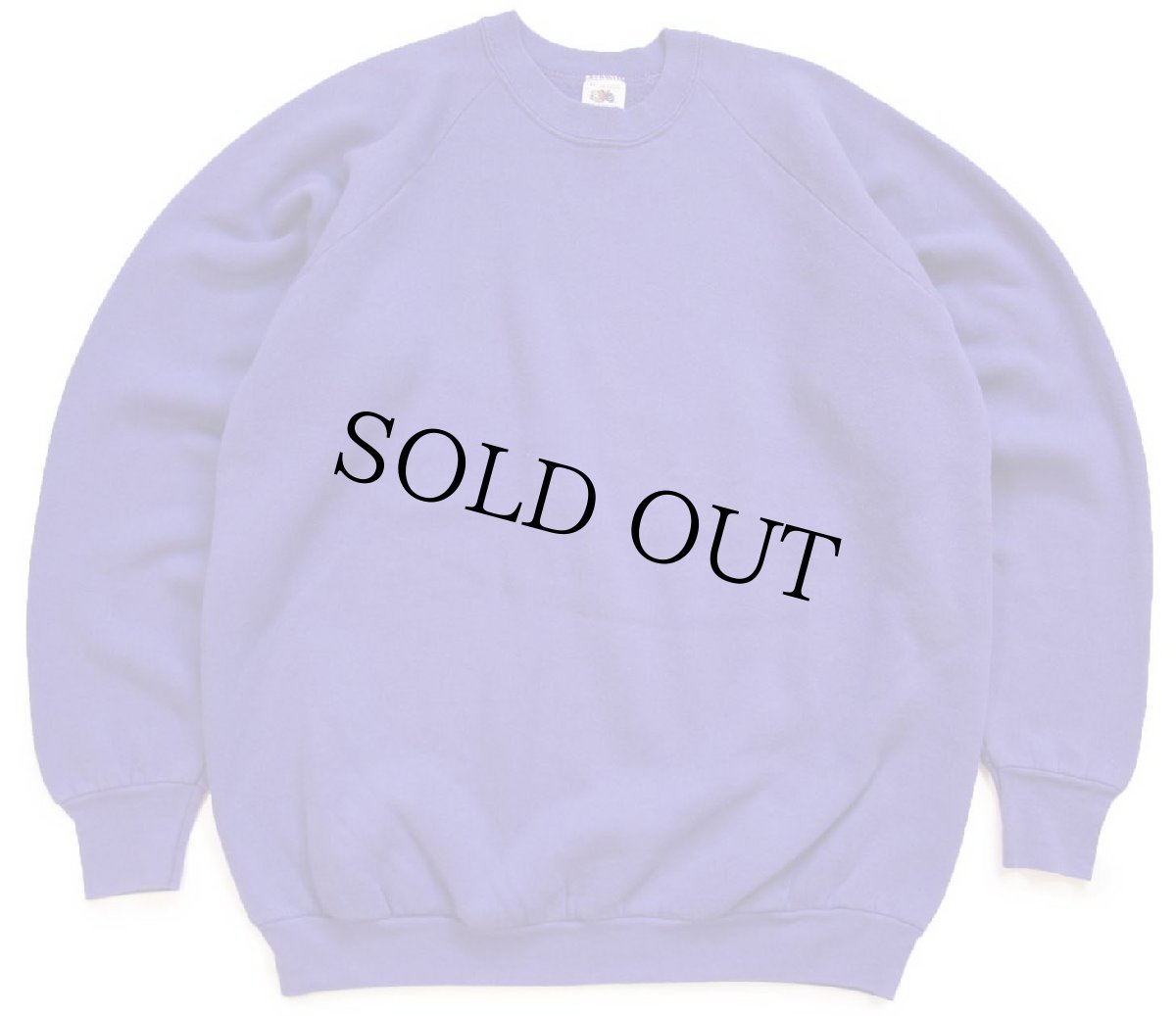 画像1: 80s USA製 FRUIT OF THE LOOM 無地 スウェット 紫 XL★ブランク (1)