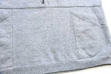 画像5: 90s USA製 The Cotton Exchange NBA CHICAGO BULLS シカゴ ブルズ 刺繍 スタンドカラー ハーフジップ スウェット 杢グレー XL (5)