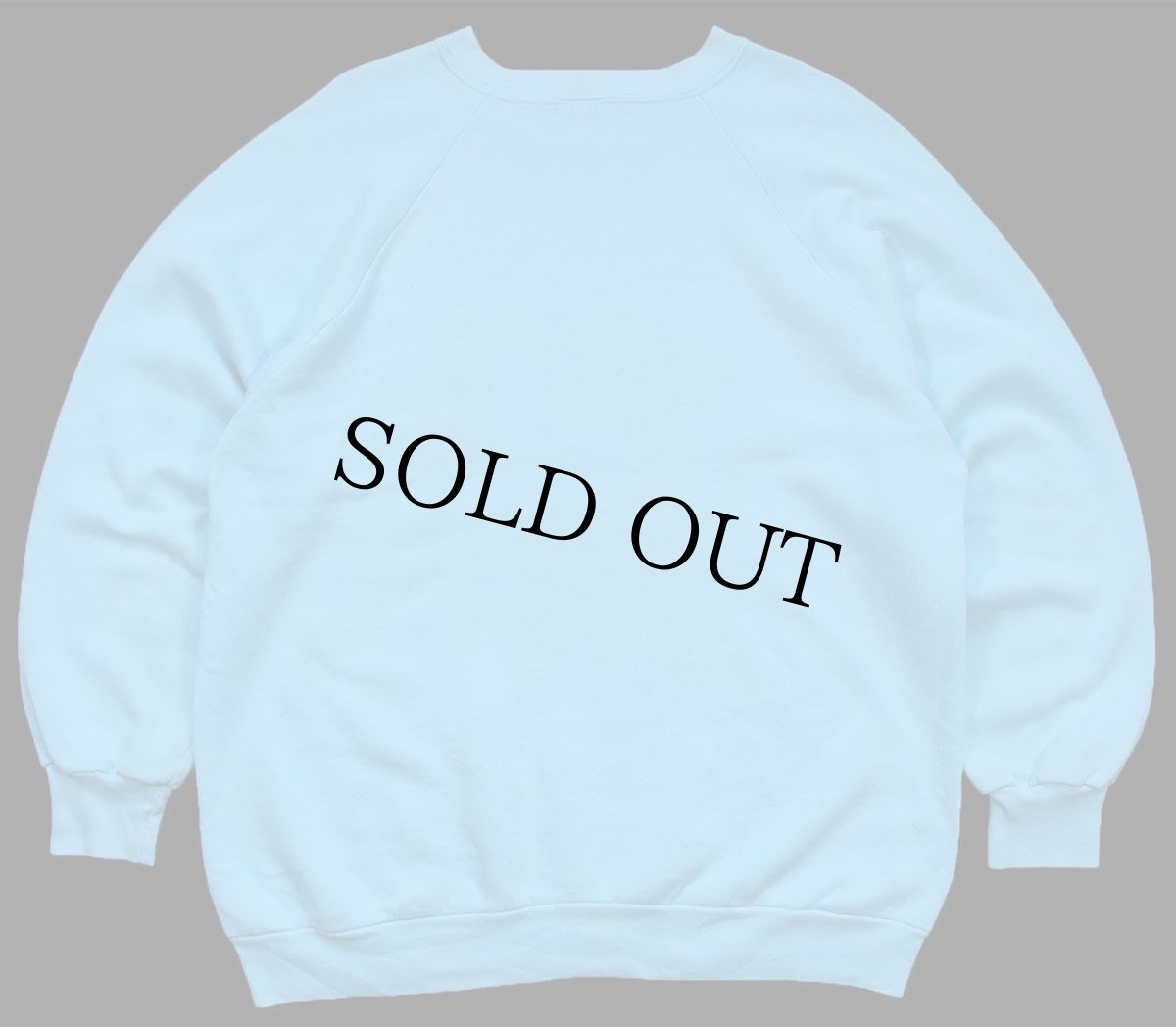 画像2: 80s My CAT Walks All Over Me! 足型 スウェット 水色 (2)