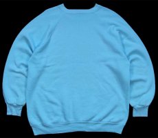 画像2: 80s My CAT Walks All Over Me! 足型 スウェット 水色 (2)