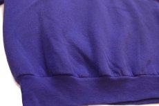 画像5: 80s USA製 FRUIT OF THE LOOM 無地 スウェット 紫 XL★ブランク (5)