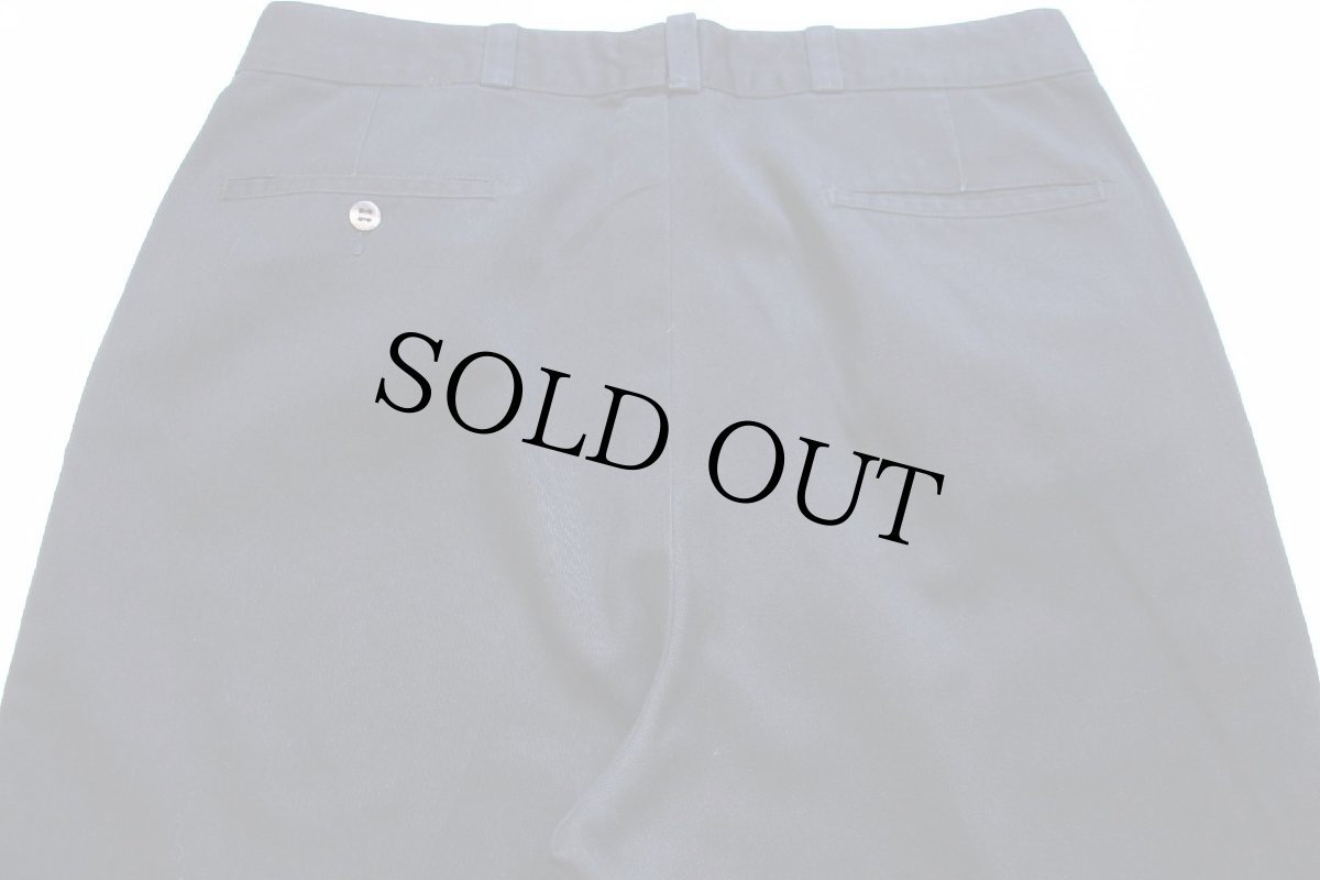 画像5: 80s USA製 Dickiesディッキーズ ツータック ワークパンツ 黒 W36 L30 (5)