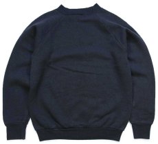 画像2: 90s USA製 FRUIT OF THE LOOM 無地 スウェット 黒 S★ブランク (2)