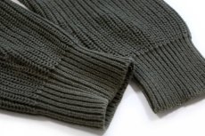 画像6: L.L.Bean 無地 ローゲージ コットンニット セーター オリーブグリーン L-T (6)