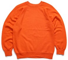 画像1: 70s USA製 Sportwear 無地 スウェット オレンジ M★ブランク (1)
