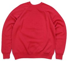 画像2: 90s Tultex パンダ アート スウェット 赤 M (2)