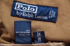 画像6: 00s ポロ ラルフローレン ダブルニー コットン ダック地 ワークパンツ 茶 W38★A (6)