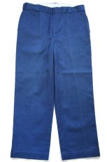 画像2: 80s USA製 Dickiesディッキーズ ワークパンツ 紺 W38 L29★874 (2)