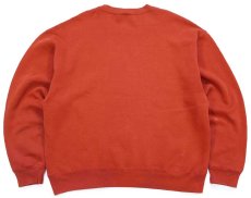 画像2: 90s メキシコ製 RUSSELLラッセル 無地 ペンキ飛び 前V スウェット レンガ XL★ブランク (2)