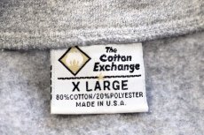 画像4: 90s USA製 The Cotton Exchange NBA CHICAGO BULLS シカゴ ブルズ 刺繍 スタンドカラー ハーフジップ スウェット 杢グレー XL (4)