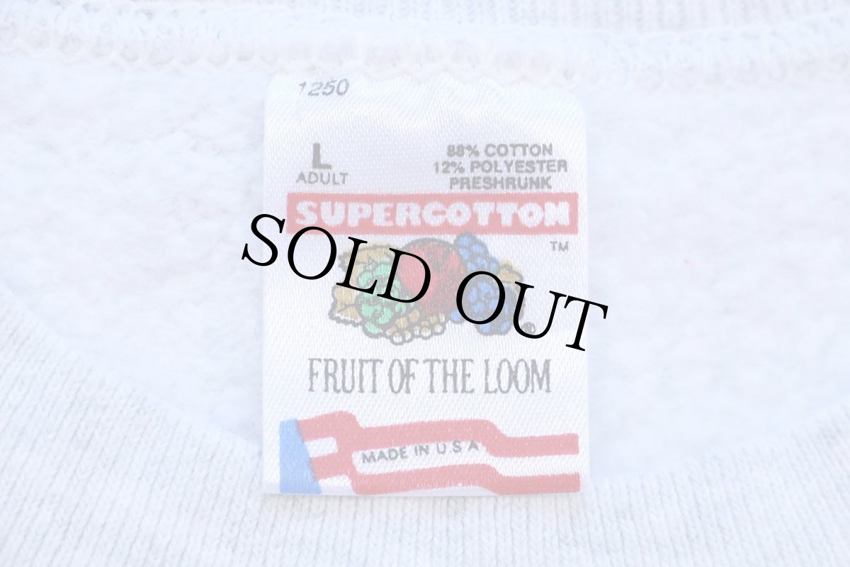 画像5: 90s USA製 GREGORY ST.CASINO BLACK HAWK.CO 両面プリント スウェット 杢ライトグレー L (5)