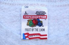 画像5: 90s USA製 GREGORY ST.CASINO BLACK HAWK.CO 両面プリント スウェット 杢ライトグレー L (5)