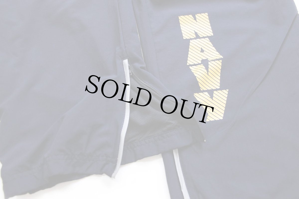 画像7: 16 米軍 U.S.NAVY RUNNING SUIT トレーニング ナイロンパンツ 紺 L/R★04 (7)