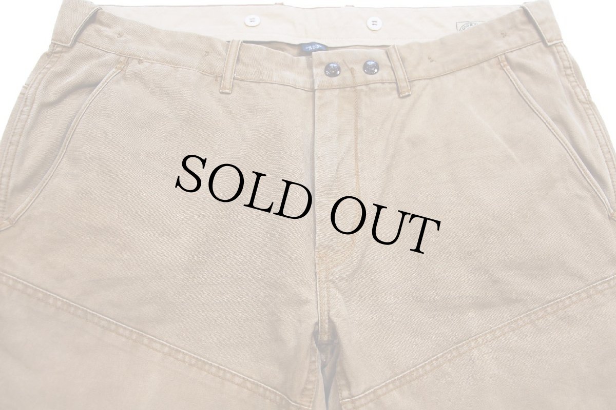 画像4: 00s ポロ ラルフローレン ダブルニー コットン ダック地 ワークパンツ 茶 W38★A (4)