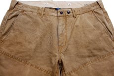 画像4: 00s ポロ ラルフローレン ダブルニー コットン ダック地 ワークパンツ 茶 W38★A (4)
