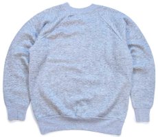 画像2: 80s UNKNOWN 無地 スウェット 杢グレー★ブランク (2)