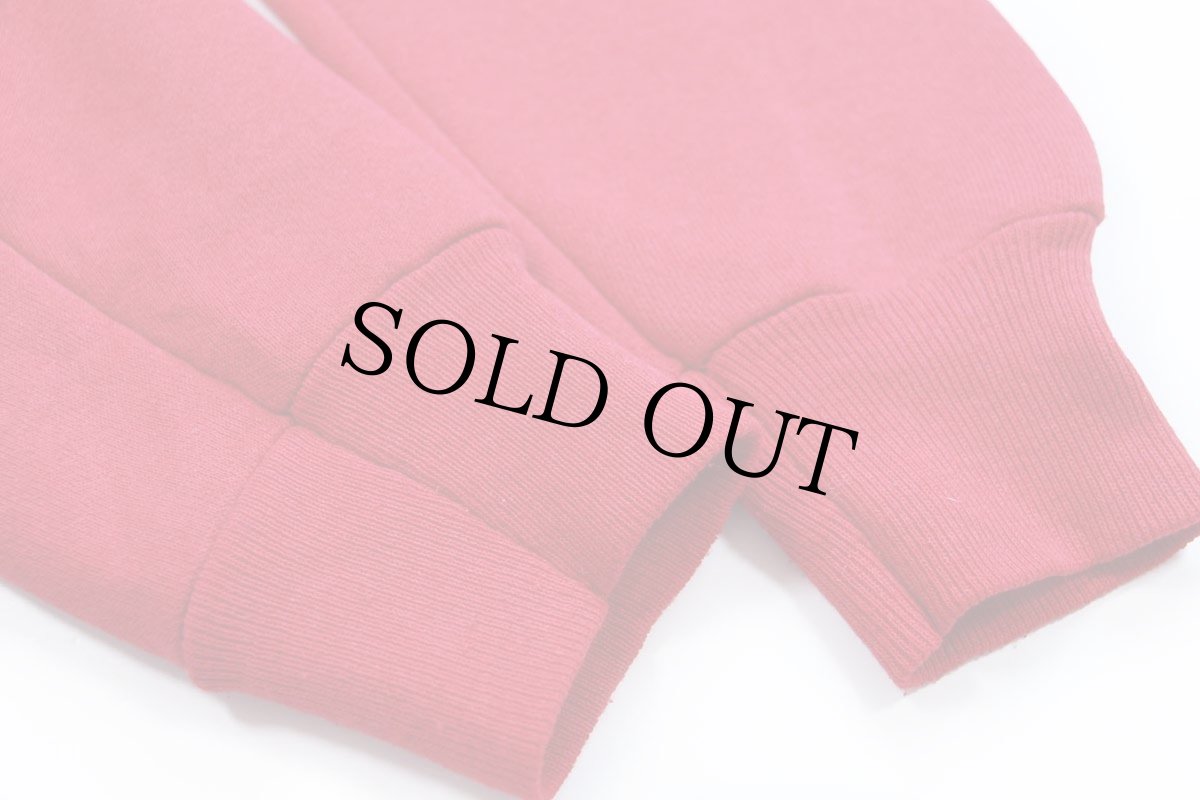 画像5: 90s USA製 乗馬 ハンドペイント アート スウェット 赤 フェード M (5)