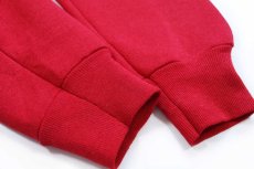 画像5: 90s USA製 乗馬 ハンドペイント アート スウェット 赤 フェード M (5)