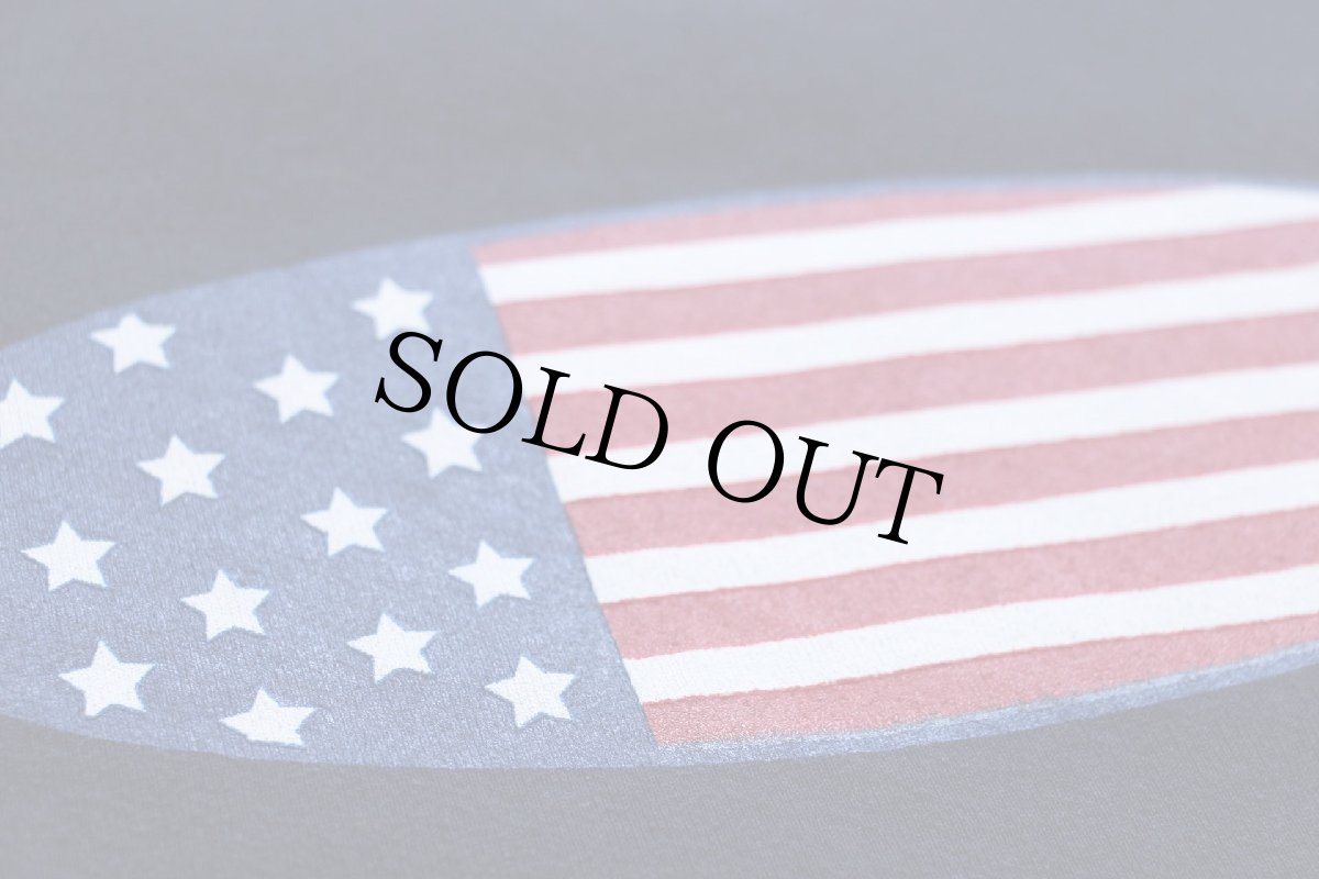 画像4: 90s USA製 Alore オーバル 星条旗柄 スウェット 濃紺 XL (4)