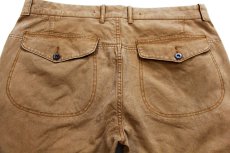 画像5: 00s ポロ ラルフローレン ダブルニー コットン ダック地 ワークパンツ 茶 W38★A (5)