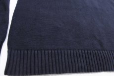 画像5: L.L.Bean 無地 Vネック コットンニット セーター 黒 XL-T (5)