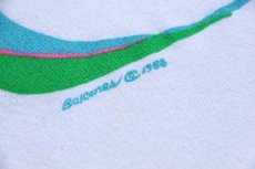 画像4: 80s USA製 CAYMAN ISLANDS 熱帯魚 アート スウェット 白 XL (4)