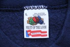 画像4: 90s USA製 USN CPO 100 ANIVERSARY NAVY CHIEF NAVY PRIDE スウェット 紺 L (4)