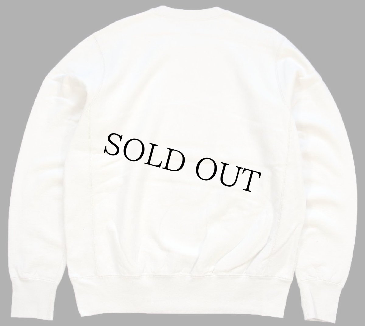 画像2: カナダ製 無地 コットン リバースウィーブ スウェット 生成り M★ブランク (2)