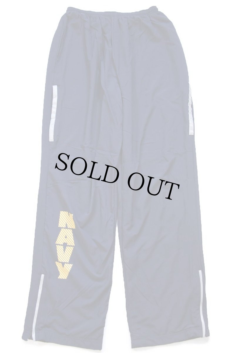 画像2: 16 米軍 U.S.NAVY RUNNING SUIT トレーニング ナイロンパンツ 紺 S/S★01 (2)