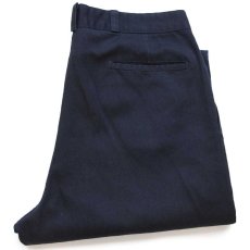 画像1: 80s USA製 Dickiesディッキーズ ツータック ワークパンツ 黒 W36 L30 (1)