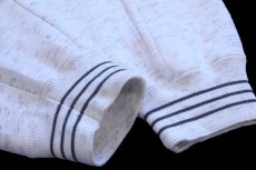 画像6: 80s Swingster Miller Genuine Draft ハイネック リブライン スウェット 杢ホワイト L (6)