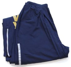 画像1: 16 米軍 U.S.NAVY RUNNING SUIT トレーニング ナイロンパンツ 紺 S/S★01 (1)
