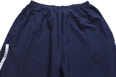 画像4: 16 米軍 U.S.NAVY RUNNING SUIT トレーニング ナイロンパンツ 紺 L/R★04 (4)