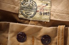 画像7: 00s ポロ ラルフローレン ダブルニー コットン ダック地 ワークパンツ 茶 W38★B (7)