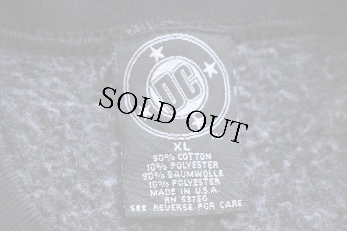 画像4: 90s USA製 DC COMICS スーパーマン ロゴ スウェット 黒 XL (4)