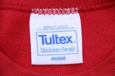 画像5: 90s Tultex パンダ アート スウェット 赤 M (5)