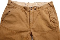 画像4: 00s ポロ ラルフローレン ダブルニー コットン ダック地 ワークパンツ 茶 W38★B (4)