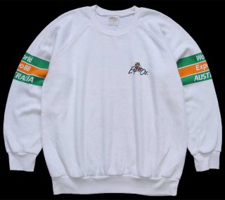 80s USA製 Championチャンピオン MICHIGAN 染み込みプリント リバース