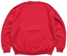 画像2: 90s USA製 Disney ディズニー ミッキー マウス クリスマス スウェット 赤 XL (2)