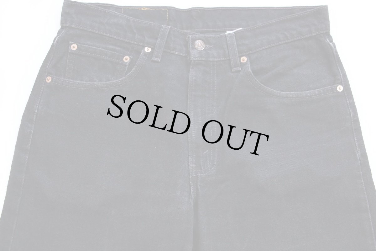 画像4: 90s USA製 Levi'sリーバイス 550 ブラック デニムパンツ W33 L30 (4)